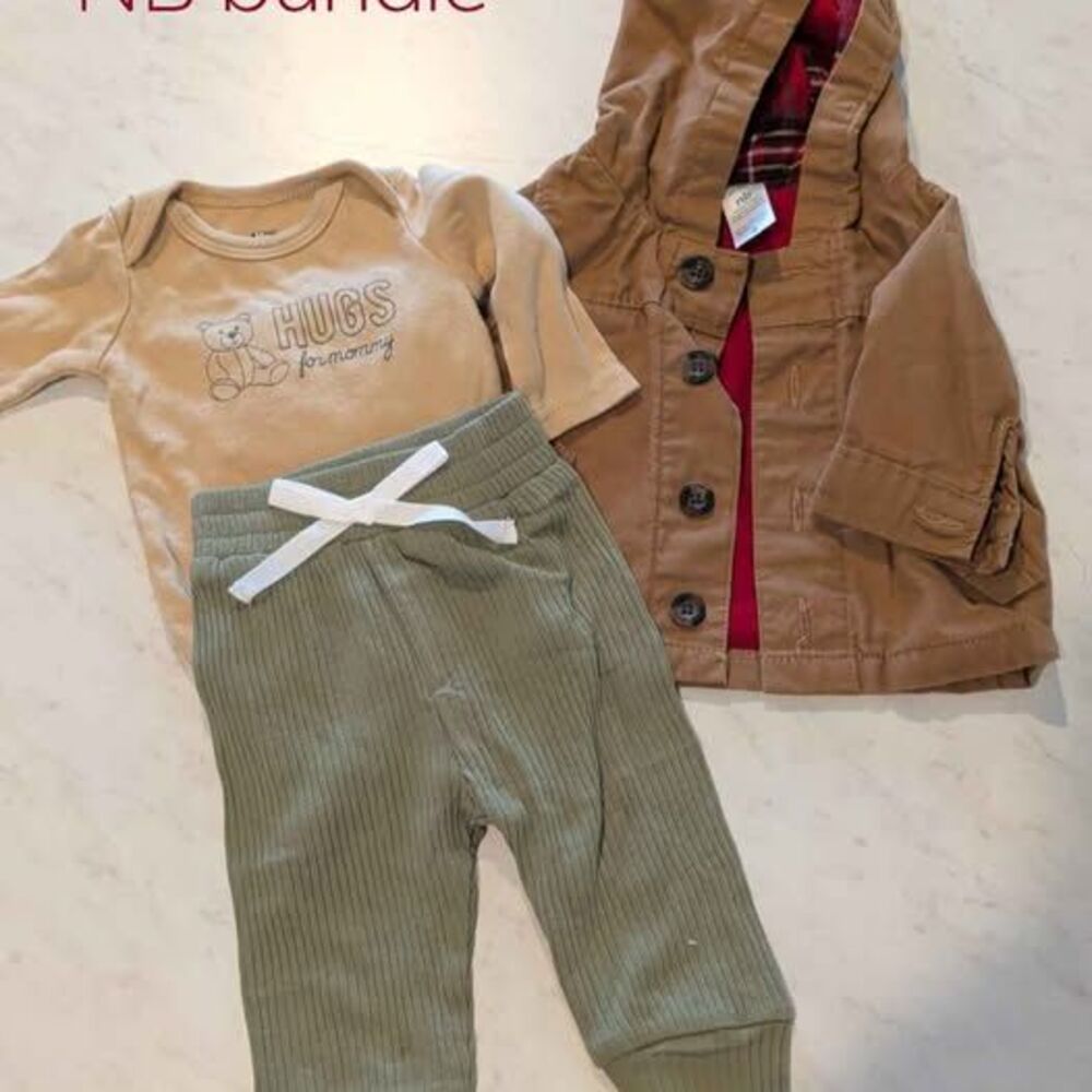Newborn Baby Clothes Bundle - 3 Pieces